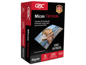 Micas GBC M130164, Paquete de 100 Piezas, 9 x 13.5cm, Transparente.