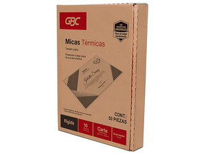 Micas Termicas GBC M130251, Tamaño Carta, Transparente.