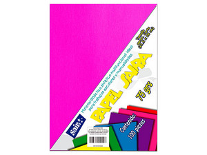 Paquete de Hojas Saira 106801, Tamaño Carta, 100 Hojas. Color Rosa Fluorescente.