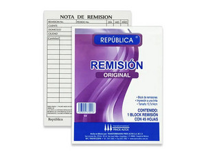 Paquete de hojas de Remisión Pinos Altos O8, Contiene 45 Hojas, Tamaño de10.7 x 14 cm, Color Blanco.