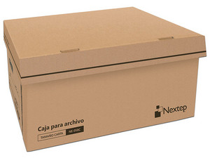 Caja archivo económico Nextep, tamaño carta. Paquete con 12 cajas.