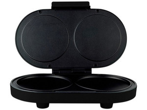 Parrilla para hotcakes Mirati, doble parrilla, 1000W, antiadherente, color negro