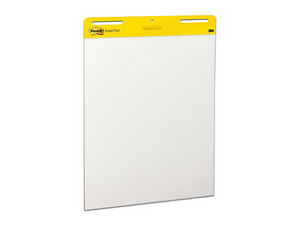 Pizarron Rotafolio Tipo Post-it con 30 Hojas Adheribles Color Blanco.