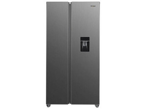 Refrigerador Whirlpool Xpert Inverter Side by Side, Con Dispensador de Agua, Color Gris.