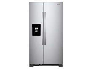 Refrigerador Side by Side Whirlpool WD5620S de 25 Pies Cúbicos, Dispensador de Agua, 127V, Color Gris.