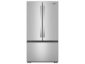 Refrigerador Whirlpool French Door Xpert Inverter WRFF3136SZ de 31 pies cúbicos, Acero inoxidable, Color Plata.