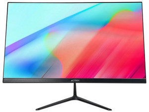 Monitor LED Acteck Captive Vivid SP245 de 24.5", Resolución 1920 x 1080 (Full HD 1080p), Flicker Free, Low Blue Light, 75 Hz, Bocinas Integradas, Color Negro. (Caja abierta)