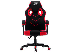 Silla Gamer Vorago Start The Game CGC301-RD, respaldo reclinable, soporta hasta 120kg, ruedas ABS 60mm. Color Rojo. (Caja abierta)