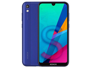 Smartphone HONOR 8S:
Procesador MediaTek Helio A22 (2.0 GHz), 
Memoria RAM de 3GB, Almacenamiento 64GB, 
Pantalla LED 5.7" HD+,
Bluetooth, Wi-Fi, 4G, Cámara principal de 13 MP, 
EMUI 9.0,
Producto reacondicionado con desgaste.