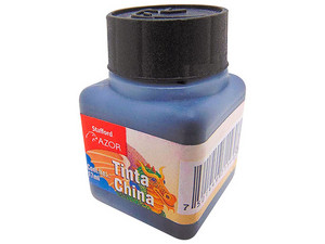Tinta China Azor, 17ml, Color negro, 1 pieza.