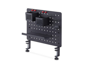 Soporte de Escritorio StarTech.com: Con Tablero Organizador Perforado y Abrazadera, Incluye Ganchos, Imanes, Estante y Cajas.