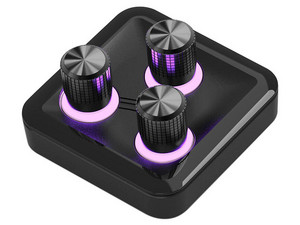 Modulo Cooler Master MHDD01AA22, 3 Perillas, Compatible con Teclado MasterHub, Color Negro.
