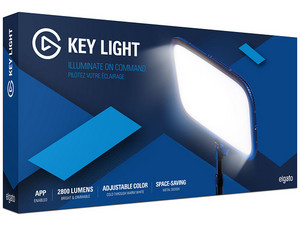 Panel de iluminación profesional Elgato Key Light LED, 2500 lúmenes.