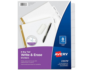 Separador Avery 23078, Carta, 8 Divisiones.