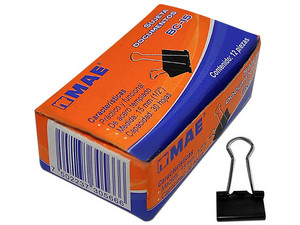 Sujeta Documentos MAE BC-15 15mm (1/2") 12 Piezas.