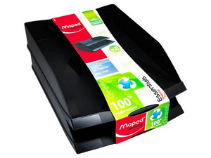 Charola Portadocumentos Maped, Color Negro.