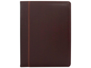 Bifolio Ejecutivo Bernina Swissmobility, Color café.
