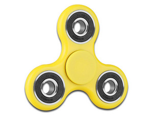 Fidget Spinner Brobotix, color amarillo.
