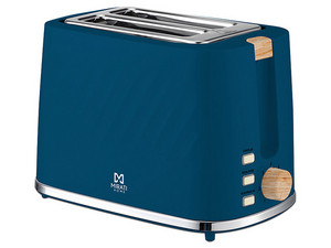 Tostadora Mirati MBT01 de 800W, 7 Niveles de Tostado, Color Azul.
