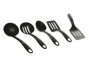 Juego de Cocina, T-Fal, Bienvenue, 5 Piezas, Color Negro.