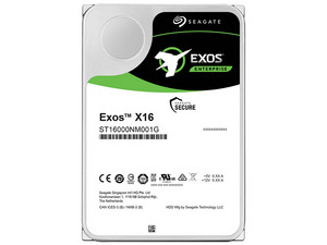 Disco Duro Interno Seagate Exos x16 de 16TB, 7200 RPM, Caché de 256MB, SATA III(6Gb/s).