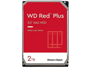 Disco Duro Para NAS Western Digital Red Plus NAS de 2TB, 3.5", 64MB, 5400RPM, SATA III (6 Gb/s).
