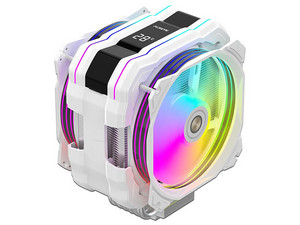Disipador y Ventilador Alseye M120D Plus-W II, hasta1900 RPM, Soporta Socket LGA 1700, 1366 y AMD AM4 y AM5, ARGB, Color Blanco.