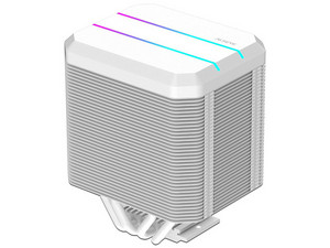 Disipador Alseye M90-B, hasta 2400 RPM, Compatible con LGA1700/1200/1366 y AMD AM2+/AM3/AM3+/AM4. Color Blanco.