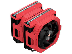 Disipador y Ventilador Alseye W700 Pro, 3000 RPM, Soporta Socket Intel LGA 1700 - 1200, AMD AM5 y AM4, Color Rojo.