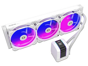 Sistema de enfriamiento líquido ALSEYE M360-W, 360 mm, hasta 2000 RPM. Color negro.