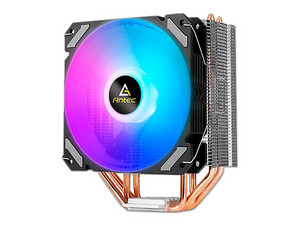 Disipador de calor Antec A400i RGB, 120mm, Conector 4 pin, 1800 RPM, Color negro/plata.