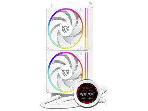 Sistema de Enfriamiento Liquido Balam Rush Hydrox Expert HYX24, Display LCD 2.1", 2 x 120mm, Color Blanco.