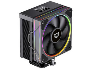 Enfriamiento de Aire Balam Rush, Heliux Pro HEX65, Display Digital, Disipador Simple, Iluminación ARGB, TDP 240W, Compatibilidad AMD e Intel, Hidrodinámico, 6 Pipas, 1 Ventilador, Conector PWM y ARGB, Ruido 30 dB, Color Negro.