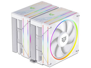 Enfriamiento de Aire Balam Rush, Heliux Pro HEX70, Doble Disipador, Iluminación ARGB, TDP 270W, Compatibilidad AMD e Intel, Hidrodinámico, 6 Pipas, 2 Ventiladores, Conector PWM y ARGB, Ruido 37.1 dB, Color Blanco.
