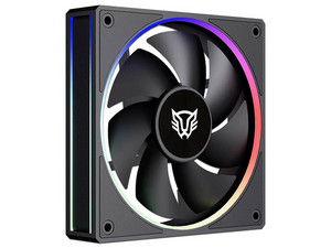 Ventilador Balam Rush BR-942201, Eolox Bora EXB85, 120mm, Iluminación RGB, 600-1600 RPM, PWM 4 Pin, Color Negro.