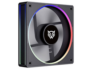 Ventilador BALAM RUSH Eolox Bora-R EXB85R de 120x120x25 mm, Aspas Inversas, Velocidad 600 a1600 RPM, Iluminación ARGB. Color Negro.