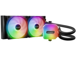 Enfriador Líquido Light Loop 240mm BW020, ARGB, 2 Ventiladores Light Wings LX PWM, Alto Rendimiento para CPU Overclockeadas, Color Negro.