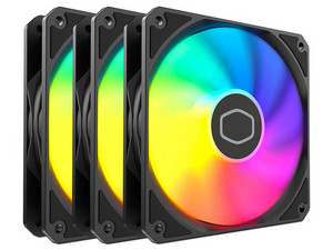 Ventilador para Gabinete Cooler Master MF120 Lite ARGB Black Edition, Modelo MFW-B2DN-173PA-R1, 3-Pack.
