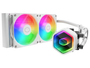 Sistema de Enfriamiento Líquido Cooler Master Masterliquid 240 Core II ARGB (MLW-D24M-A18PA-RW), 2x120mm, Color Blanco.
