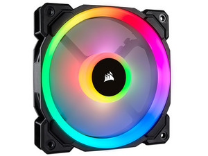 Ventilador RGB LED PWM con doble bucle de luz de 120 mm LL120 RGB, paquete sencillo