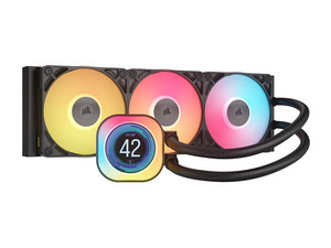 Sistema de Enfriamiento Líquido Corsair ICue Link Titan 360 RX LCD de 360mm, LGA 1700/AM4/AM5, Color Negro.