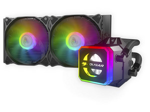 Sistema de Enfriamiento líquido Cougar Helor 240 RGB, 120mm, Soporta Socket AMD AM4 / AM3 + / AM3 / AM2 + / AM2, Intel LGA 2066 / 2011-3 / 2011 /1366.