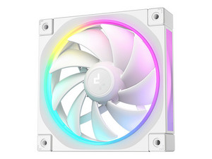 Ventilador DeepCool FL12, 120 mm, 2150 RPM, ARGB, Color Blanco.
