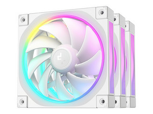 Kit de 3 Ventiladores Deepcool FL12, 2150RPM, 120mm, RGB, Color Blanco