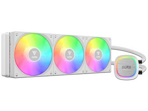 Sistema de Enfriamiento Líquido GAMDIAS AURA GL360 V2, 360mm, Iluminación ARGB, Color Blanco.