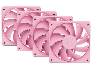 Kit De 4 Ventiladores HYTE FA12, 120mm, Color Rosa.
