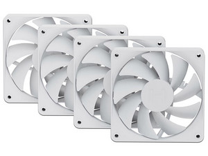 Kit De 4 Ventiladores HYTE FA12, 120mm, Color Blanco.