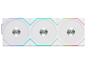 Kit de 3 Ventiladores Lian Li UNI FAN TL, 120mm, RGB, Hasta 2300 RPM, Aspas Invertidas, Con Controlador, Inalámbricos, Color Blanco.