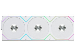 Kit de 3 Ventiladores Magnéticos Lian Li UNI FAN TL, 120mm, Inalámbricos, Color Blanco.
