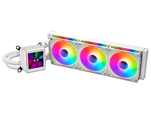 Sistema de Enfriamiento Líquido Lian Li GA II LCD SL-INF 360, Pantalla LCD de 2.88" IPS, 360mm, Color Negro.